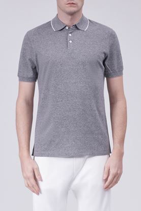 Picture of Grey Cotton Polo Shirt