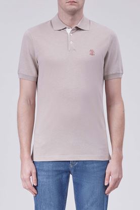 Picture of Brown Logo Polo Shirt
