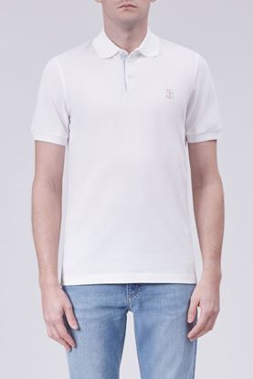 Picture of White Logo Polo Shirt
