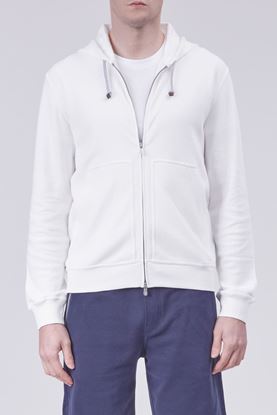 Picture of White Zip Up Hoodie