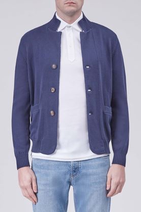 Picture of Navy Baseball Knitted Jacket 
