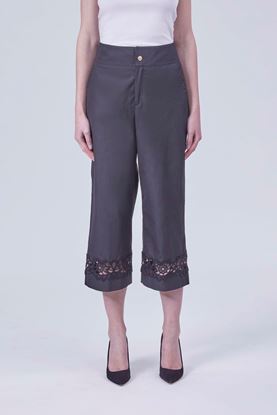 Picture of Grey High Waisted Crop Pants