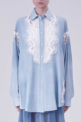 Picture of Blue and White Lace Shirt