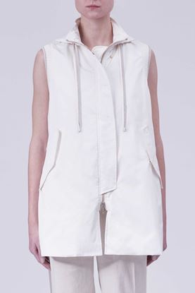 Picture of White Hood Padded Gilet