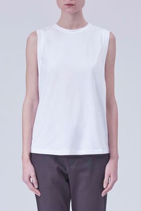 Picture of White Sleeveless T-Shirt