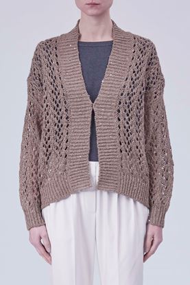Picture of Brown Oversized Cardigan 