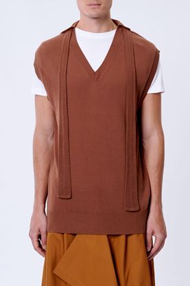 Picture of Brown Cotton Vest