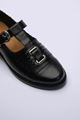 Picture of Buckle Fastening Leather Mary Jane Shoes