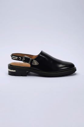 Picture of Buckle Leather Slippers
