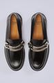 Picture of Embellished Buckle Leather Loafers