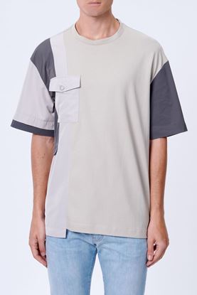 Picture of Color-Block Cotton T-Shirt