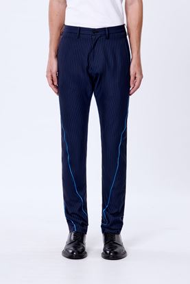 Picture of Slim Piping Blue Pants