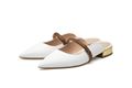 Picture of White Bamboo Effect Mules