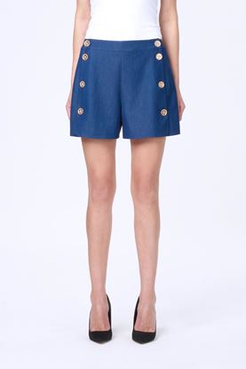 Picture of Shorts With Gold Button-Deco