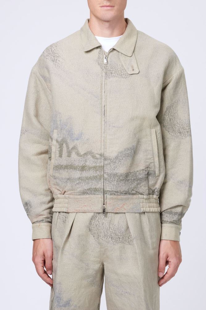 ジャケット・アウター YOKE JACQUARD LOOSED ZIP BLOUSON YOKE | JACQUARD LOOSED ZIP BLOUSON(DARK NAVY) | ジャガード