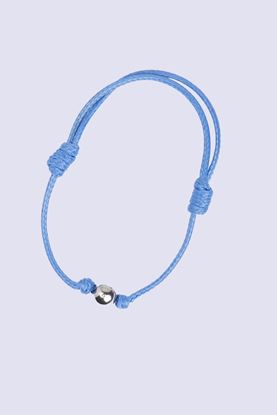 Picture of Men's Blue String Bracelet With Silver