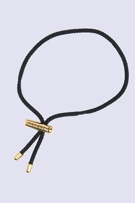 Picture of Men's Black String Bracelet With Adjustable Lock