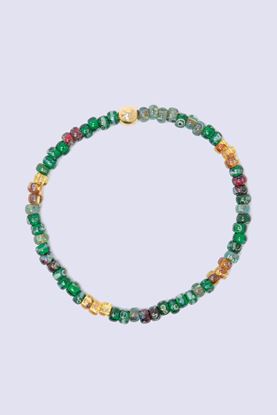 Picture of Wristband With Green Japanese Miyuki Beads