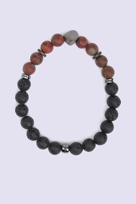 Picture of Nugget Bracelet With Rainbow Jasper And Black Rhodium Plated Sterling Silver