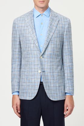 Picture of Check-Print Single-Breasted Blazer