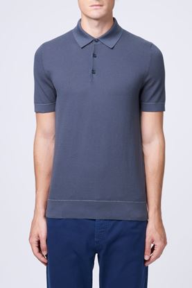 Picture of Short-Sleeved Cotton Polo Shirt