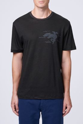 Picture of Dolphin-Print Cotton T-Shirt
